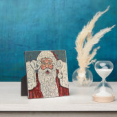 Weihnachtsmann Überrascht Fotoplatte (InSitu)