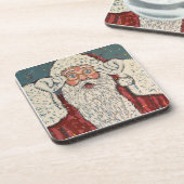 Weihnachtsmann überrascht getränkeuntersetzer (Linke Seite)