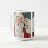 Weihnachtsmann überrascht kaffeetasse (Vorderseite Links)