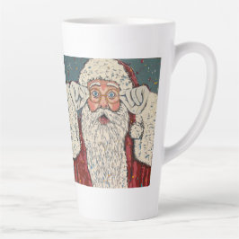 Weihnachtsmann Überrascht Milchtasse