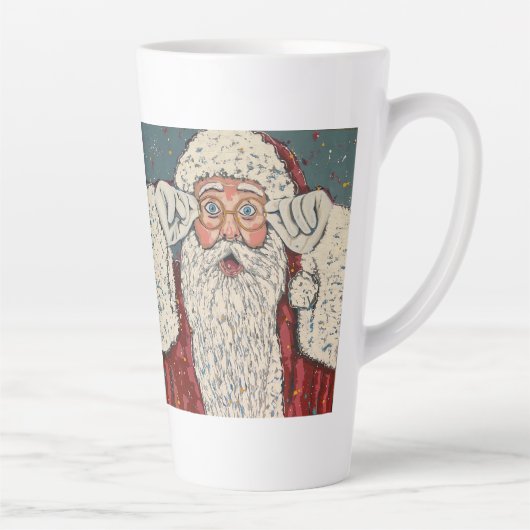 Weihnachtsmann Überrascht Milchtasse (Rechts)