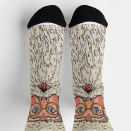 Weihnachtsmann überrascht socken