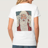 Weihnachtsmann überrascht T-Shirt (Rückseite)