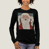 Weihnachtsmann überrascht Tri-Blend shirt (Vorderseite)