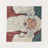 Weihnachtsmann überrascht wandteppich (Vorderseite (Horizontal))