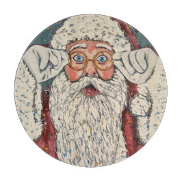 Weihnachtsmann Überraschung Schneidebrett