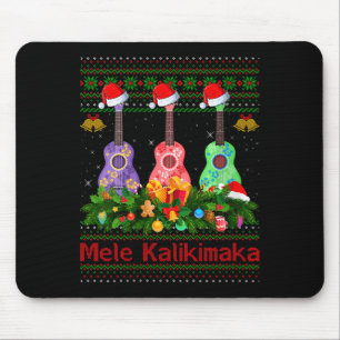 Weihnachtsmann Ukulele Gitarre Hässliches Xmas Fra Mousepad