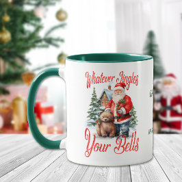 Weihnachtsmann und Bär Jingle Your Bells Weihnacht Tasse