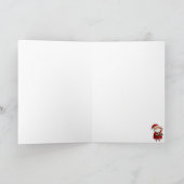 Weihnachtsmann und Cookies Feiertagskarte (Innenseite)