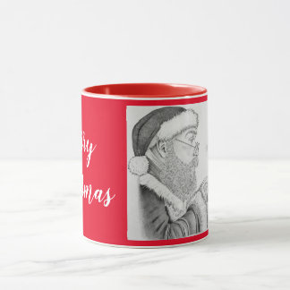 Weihnachtsmann und Eichhörnchen Tasse