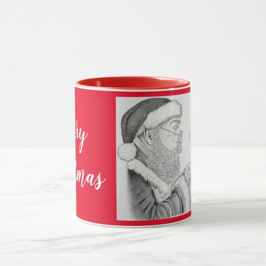 Weihnachtsmann und Eichhörnchen Tasse (Zentrum)