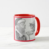 Weihnachtsmann und Eichhörnchen Tasse (VorderseiteRechts)