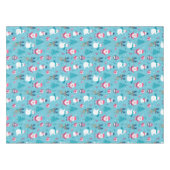 Weihnachtsmann und Eisbär Tischdecke (Vorderseite (Horizontal))