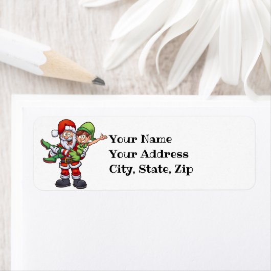 Weihnachtsmann und Elf (Insitu)