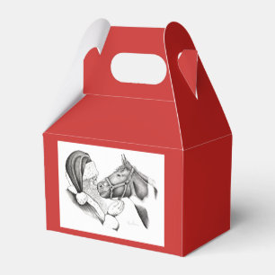Weihnachtsmann- und Farben-Pferd für Weihnachten Geschenkschachtel