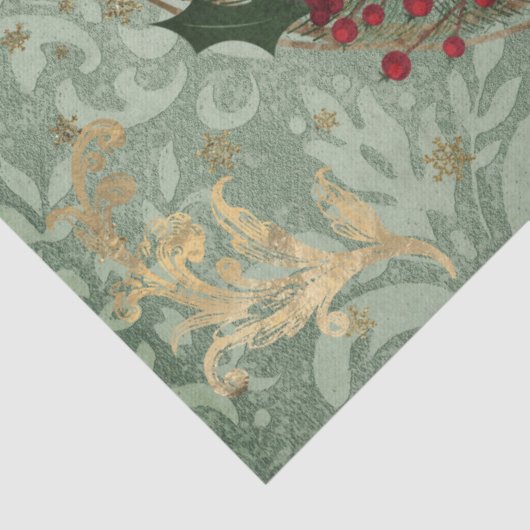 Weihnachtsmann und Feuertraum Seidenpapier (Detail)