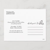 Weihnachtsmann und Foto Feiertagspostkarte (Rückseite)