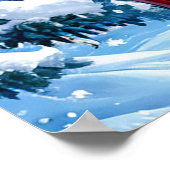 Weihnachtsmann und Frau Claus Poster (Ecke)