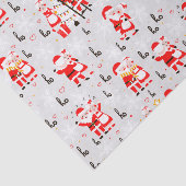 Weihnachtsmann und Frau Claus Weihnachtsfeier Seidenpapier (Ausschnitt)