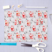 Weihnachtsmann und Frau Claus Weihnachtsfeier Seidenpapier (Handwerk)