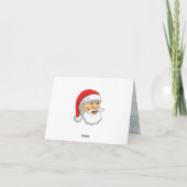 Weihnachtsmann und Frau Claus Weihnachtswerkstatt Feiertagskarte (Rückseite)