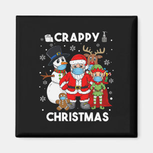 Weihnachtsmann und Freunde Spaß Jungs Kinder X Magnet