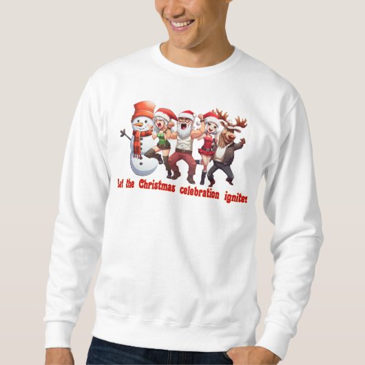 Weihnachtsmann und Freunde Sweatshirt (Vorderseite)