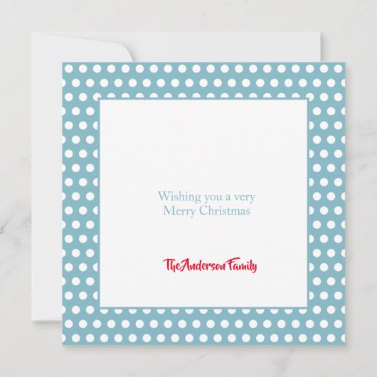 Weihnachtsmann und Freunde Weihnachtskarte (Rückseite)