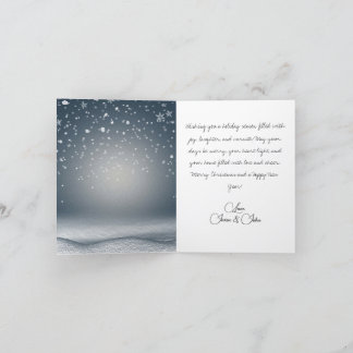 Weihnachtsmann und Freunde Weihnachtskarte Feiertagskarte