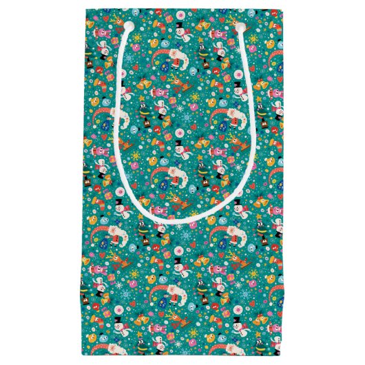 Weihnachtsmann und frohe FreundeMuster Kleine Geschenktüte (Vorderseite)