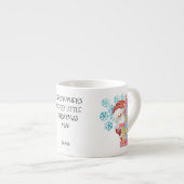 Weihnachtsmann und Geschenke Personalisierte Kinde Espressotasse (Vorderseite Rechts)