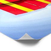 Weihnachtsmann und Geschenke Poster (Ecke)