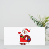 Weihnachtsmann und Geschenktüte (Stehend Vorderseite)
