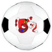 Weihnachtsmann und Geschenktüte Fußball (Gedreht)