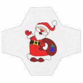 Weihnachtsmann und Geschenktüte Fußball (Flach)