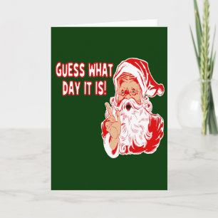 Weihnachtsmann und Hump Day Camel Feiertagskarte