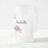 Weihnachtsmann und Kardinal Mattglas Bierglas (VorderseiteRechts)