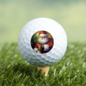 Weihnachtsmann und Katze (1) Golfball (Insitu T-Shirt)