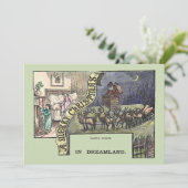 Weihnachtsmann und Kinder Karte (Stehend Vorderseite)