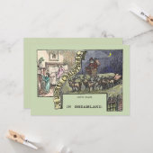 Weihnachtsmann und Kinder Karte (Vorderseite/Rückseite Beispiel)