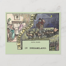 Weihnachtsmann und Kinder Postkarte