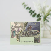 Weihnachtsmann und Kinder Postkarte (Stehend Vorderseite)