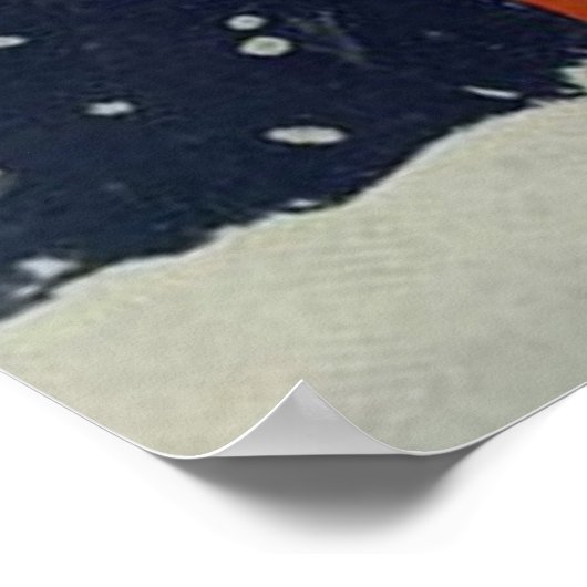 Weihnachtsmann und Ladys Poster (Ecke)