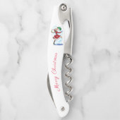 Weihnachtsmann und Mädchen Kellnermesser (Rückseite)