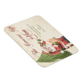 Weihnachtsmann und Pine Tree Familie Weihnachten Magnet (Rechte Seite)