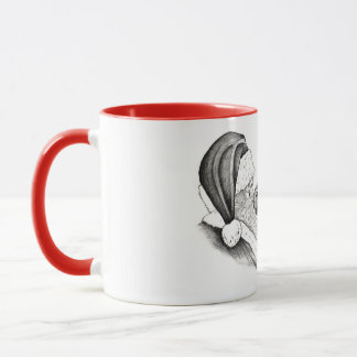 Weihnachtsmann und Pinto Pferd Tasse