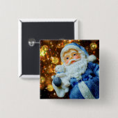 Weihnachtsmann und Polar-Baby-Weihnachtsgebäck Button (Vorne & Hinten)