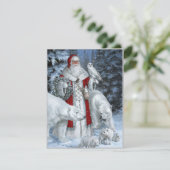 Weihnachtsmann und Polar Bären Weihnachten (Stehend Vorderseite)