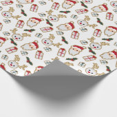 Weihnachtsmann und präsentiert Weihnachts-Kochmust Geschenkpapier (Ecke)