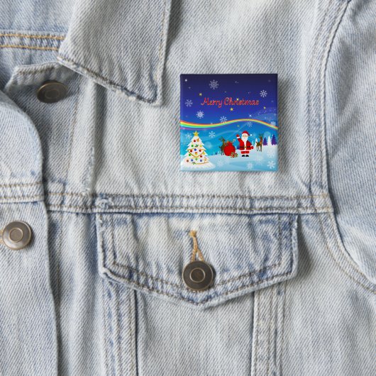 Weihnachtsmann und Reindeer Button (Beispiel)